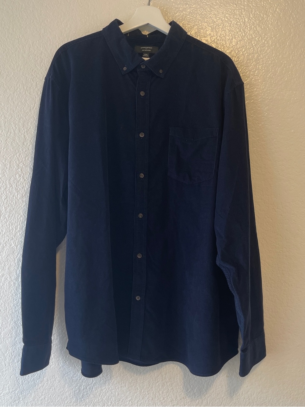 Banana Republic Navy Blue Button-Down Shirt